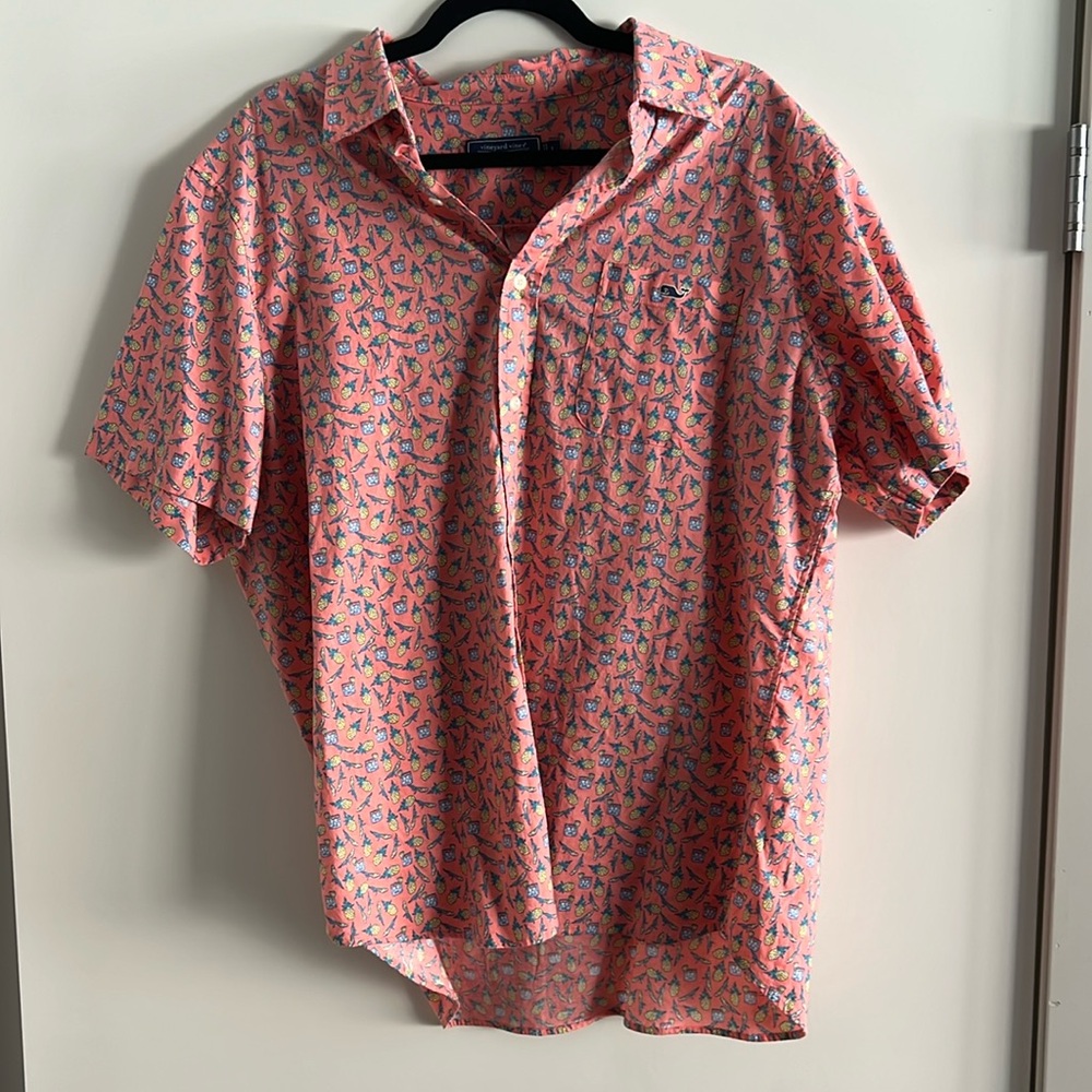 Vineyard Vines Party Short Sleeve Button Up